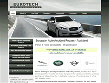 Tablet Screenshot of eurotechauto.co.nz